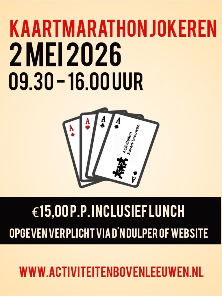 Kaartmarathon en Lunch