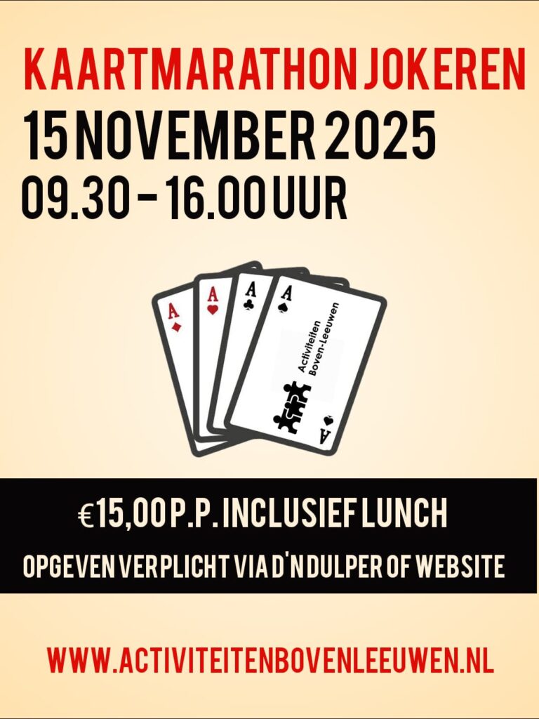 Kaartmarathon en Lunch