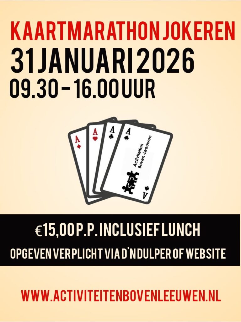 Kaartmarathon en Lunch