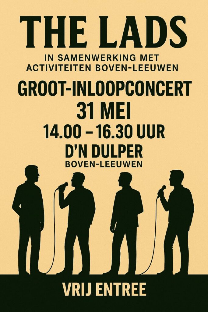 The Lads inloopconcert